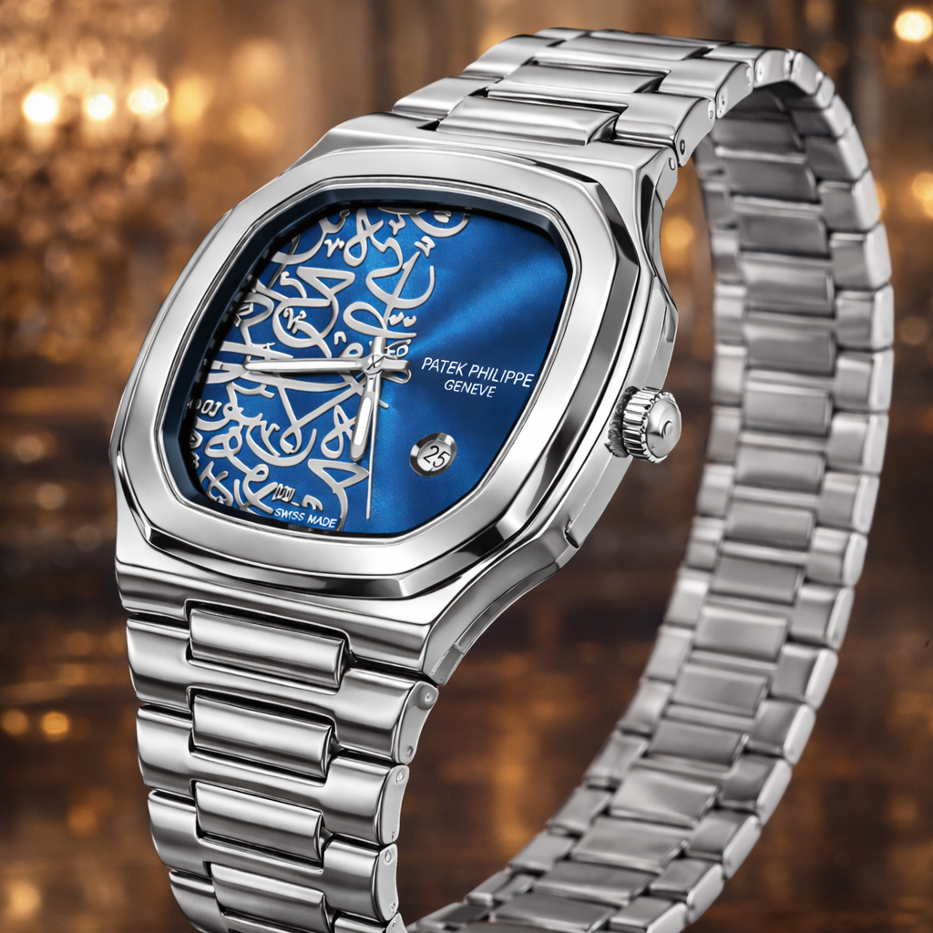Pitak Philippe Inspired Luxury Men’s Watch – Arabic Dial Texture, A+ Quality