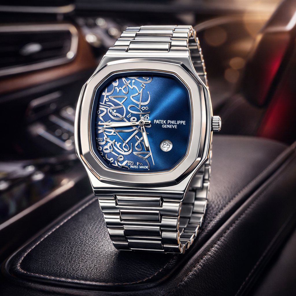 Pitak Philippe Inspired Luxury Men’s Watch – Arabic Dial Texture, A+ Quality