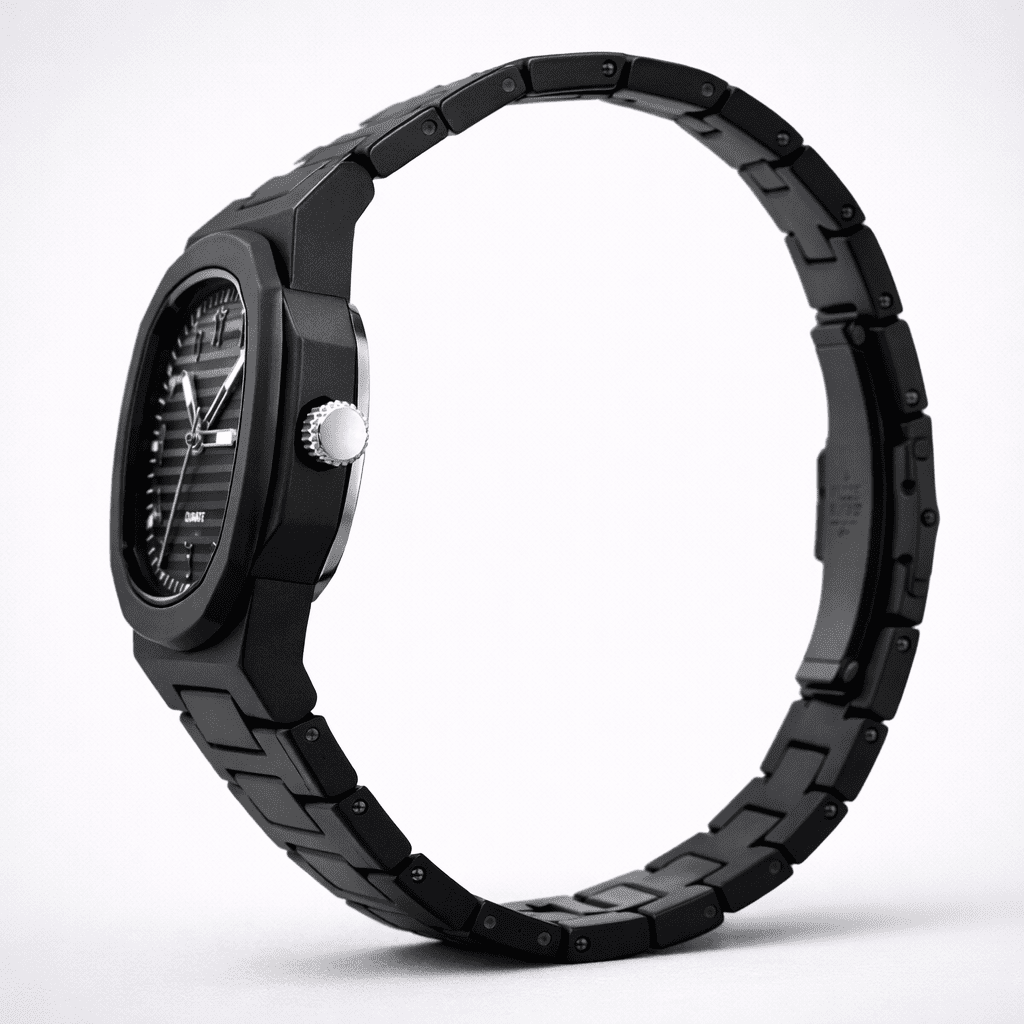 Universe Point Arabic Aura black quartz watch